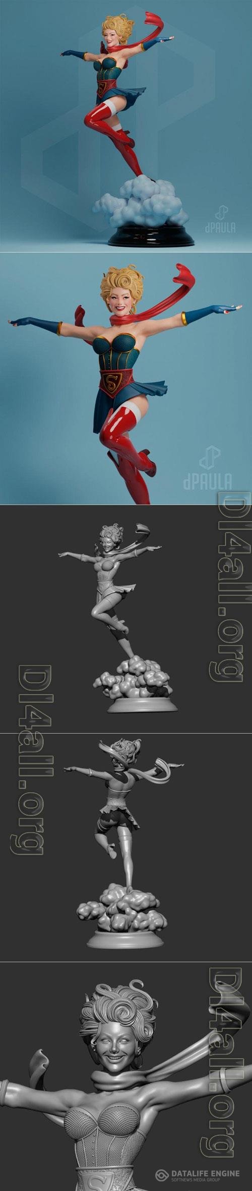 SuperGirl 3D STL