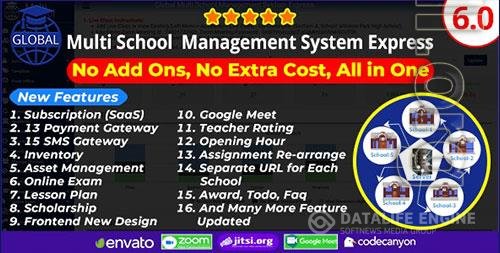 CodeCanyon - Global v6.0 NULLED - Multi School Management System Express - 21975378