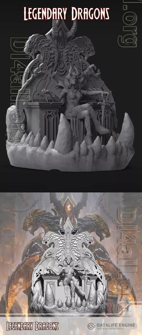 Fury on Throne 3D Print