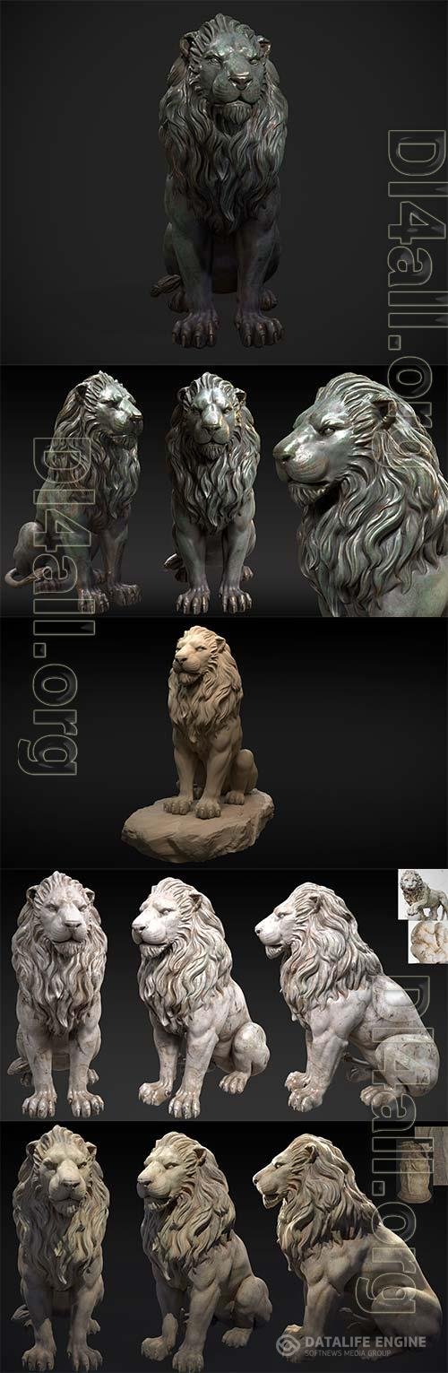 Lion statue 3D Model