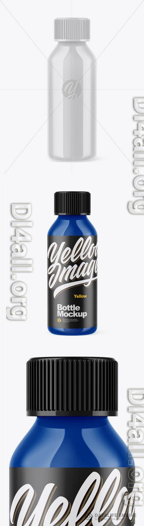 Glossy Plastic Bottle Mockup 46441