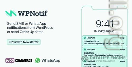 CodeCanyon - WPNotif v2.7 - WordPress SMS & WhatsApp Message Notifications - 24045791 - NULLED + WPNotif Add-Ons