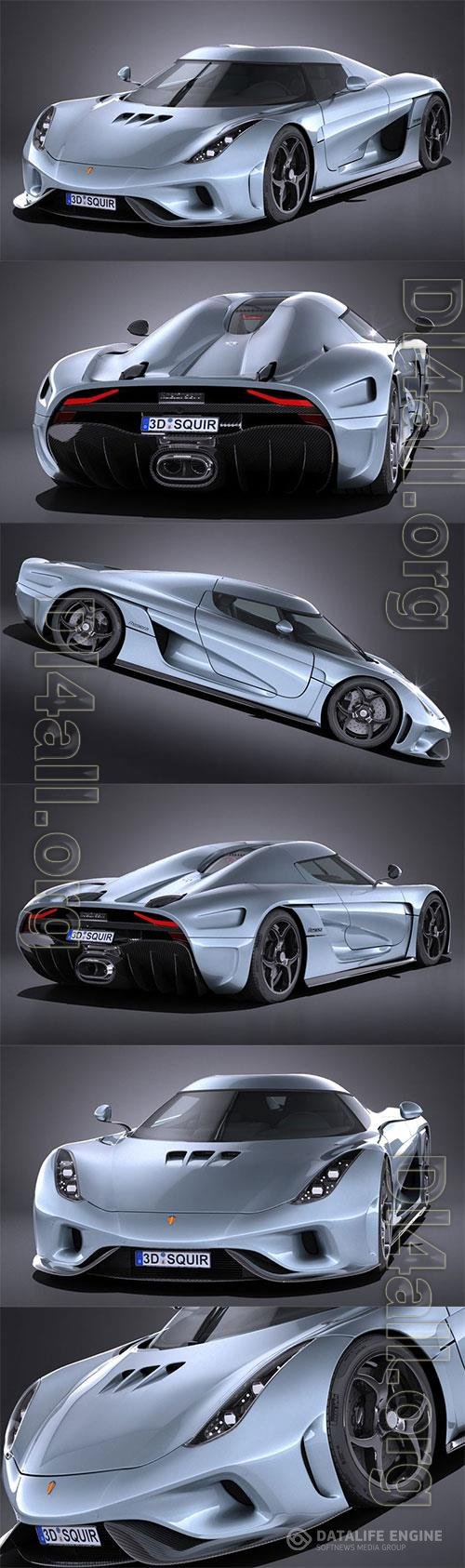 Koenigsegg Regera 2017 3D Model