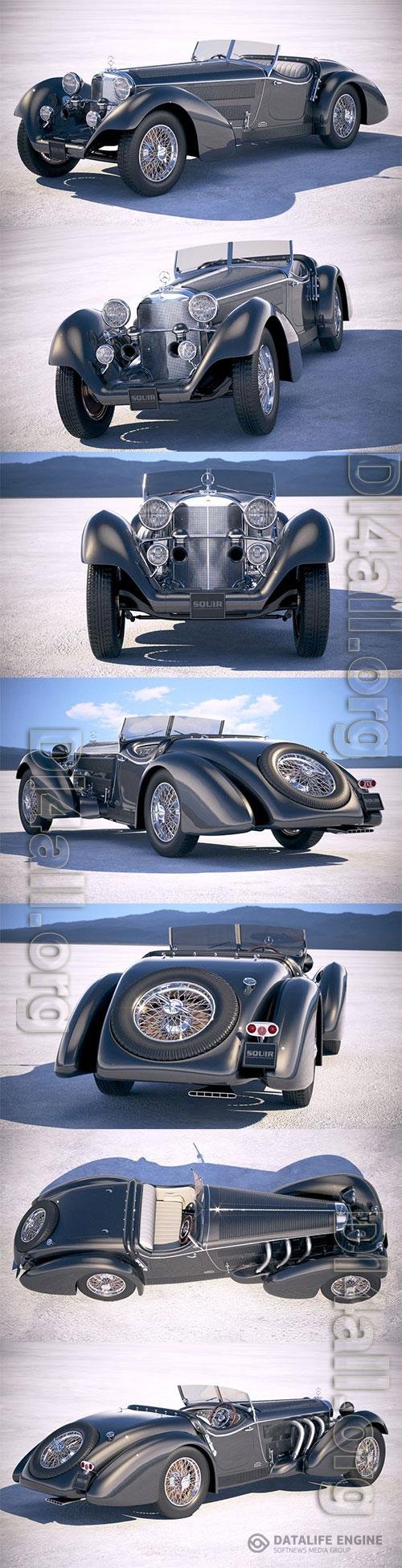 Mercedes-Benz SS Roadster 1930 3D Model