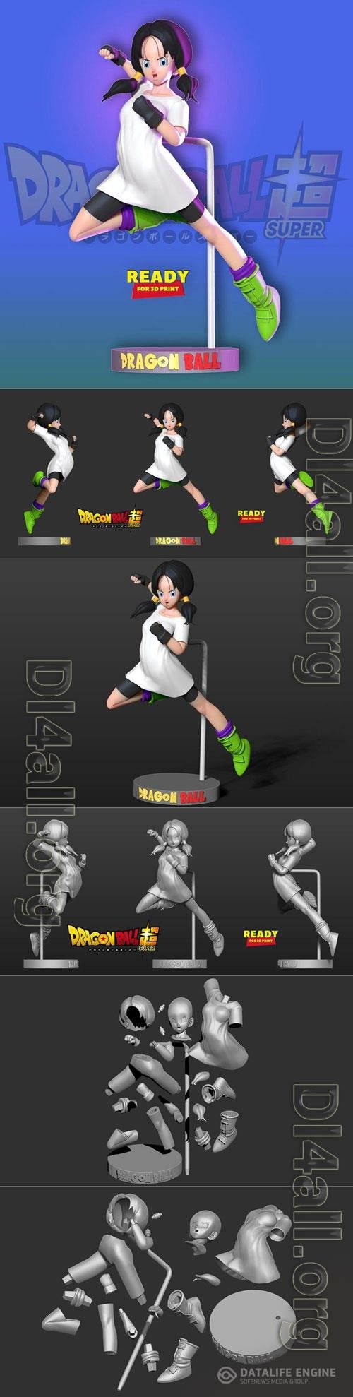 Videl - Dragon Ball 3D Print