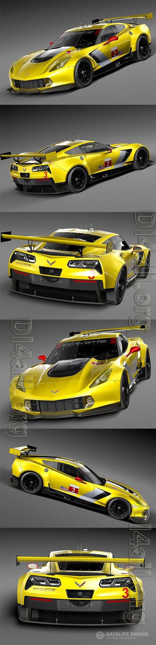 Chevrolet Corvette C7R 2015 3D Model