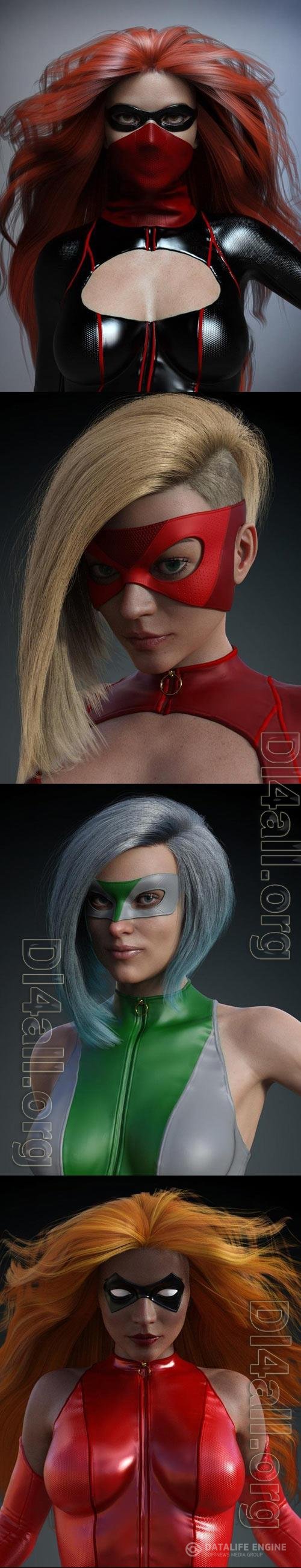 Super Hero Masks for Genesis 8 Females