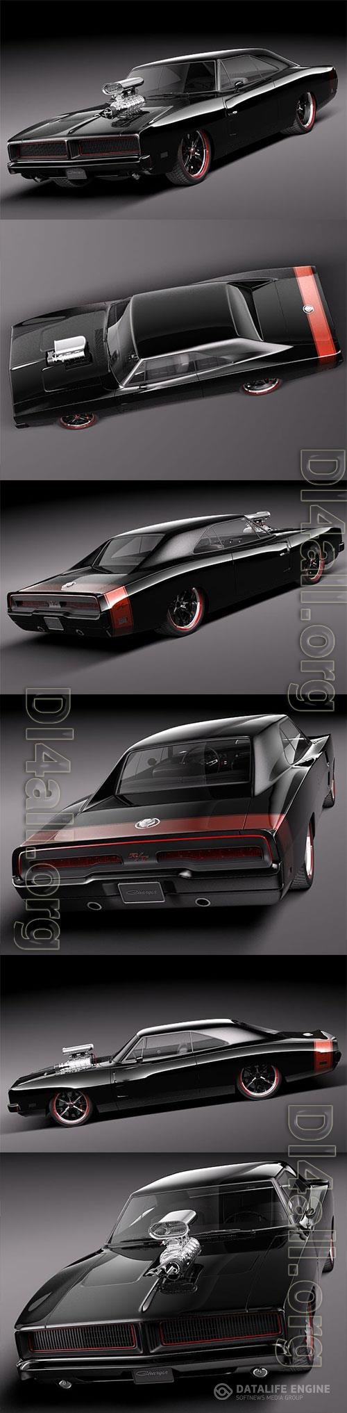 Dodge Charger 1969 custom 3D Model