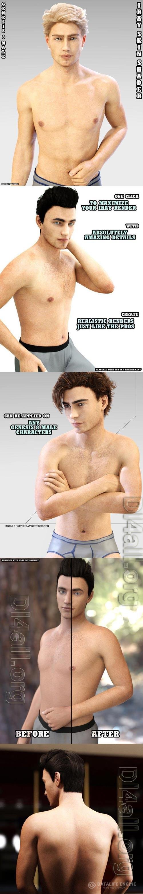 EcVh0 Iray Skin Shader for Genesis 8 Male(s)