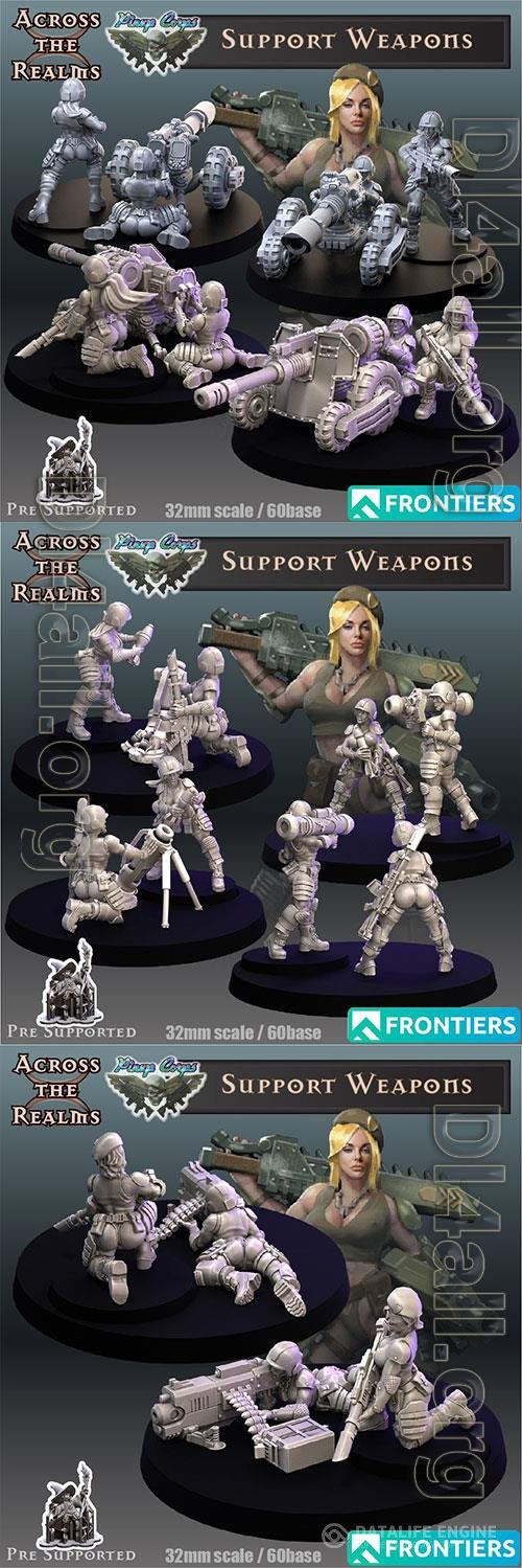 Pinup Support Weapons 3D Print