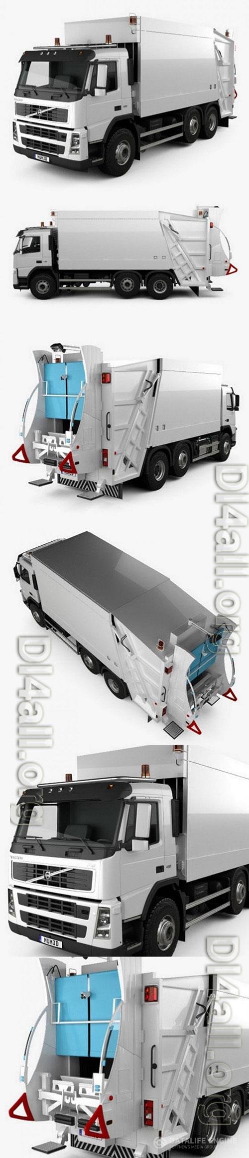 Volvo FM Truck 6?2 Garbage 2010 3D Model