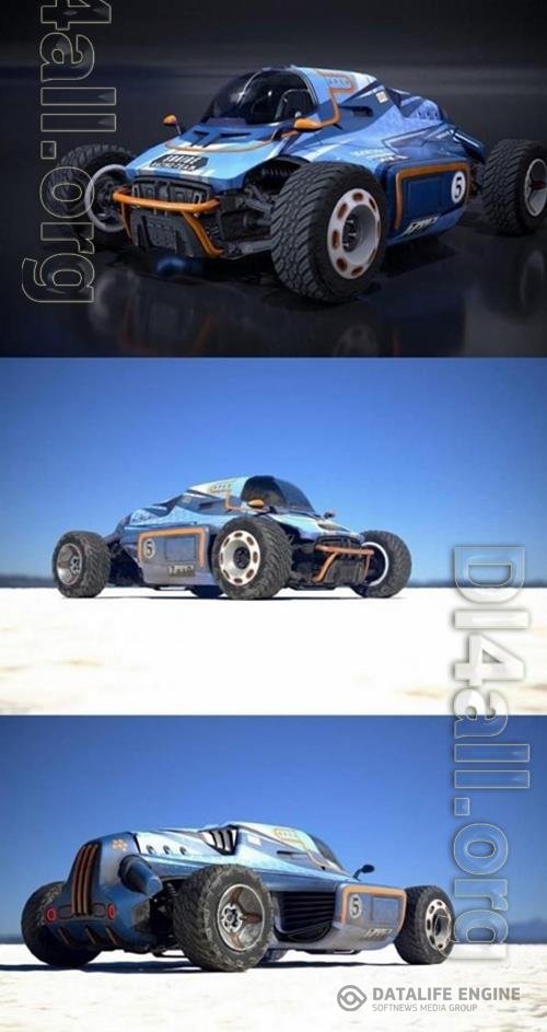 Racing car concept vol 2 3D Model