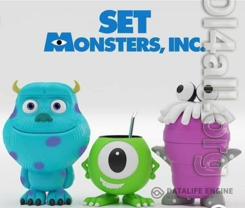 SET Monsters INC 3D Print