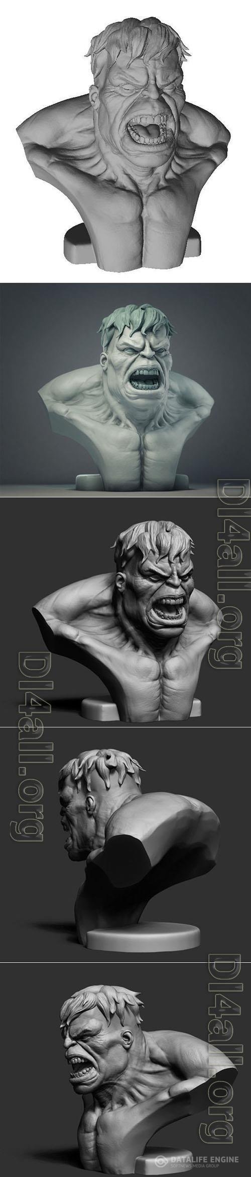 Hulk Bust 3D Print