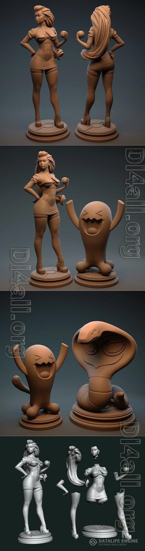 Pokemon Jessie 3D Print