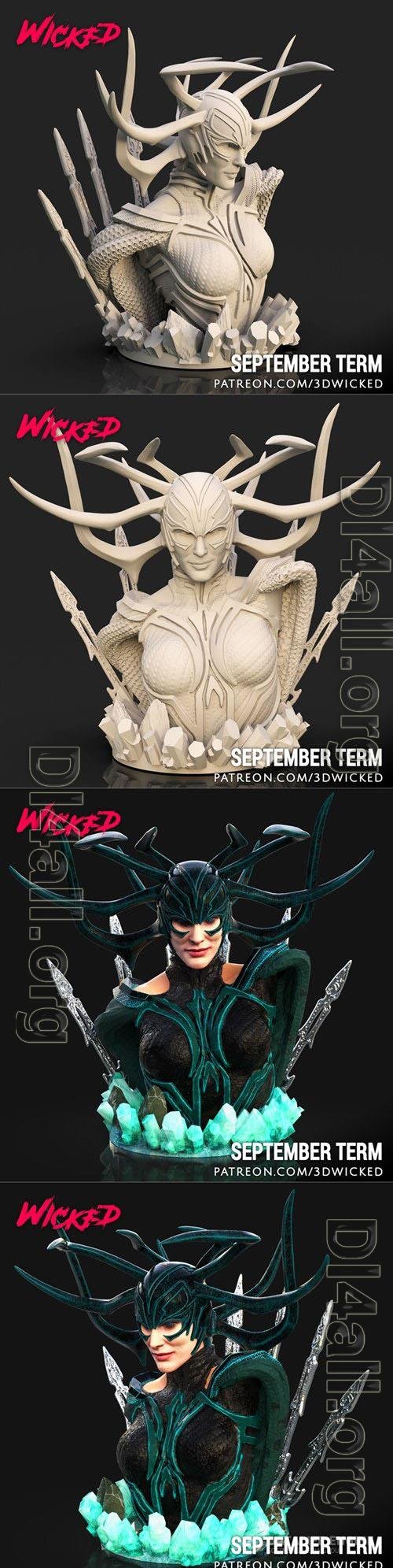 Hela Bust 3D Print