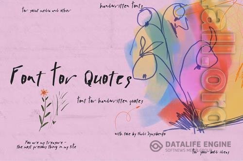 Handwritten Font for Quotes OTF