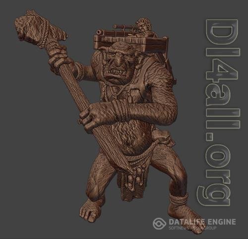 Forest Troll Gunner 3D Print