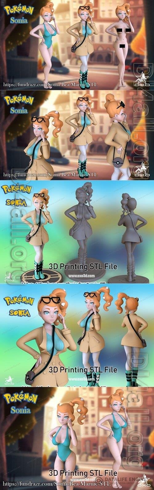 Sonia Pokemon 3D Print