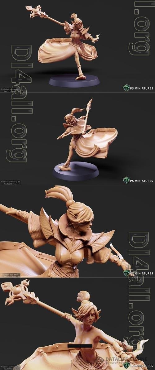 Drow Cleric Pose 2 3D Print