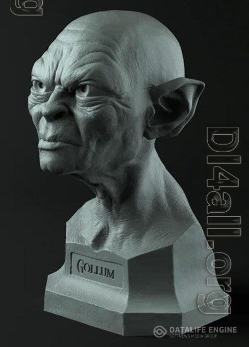 Gollum Bust 3D Print