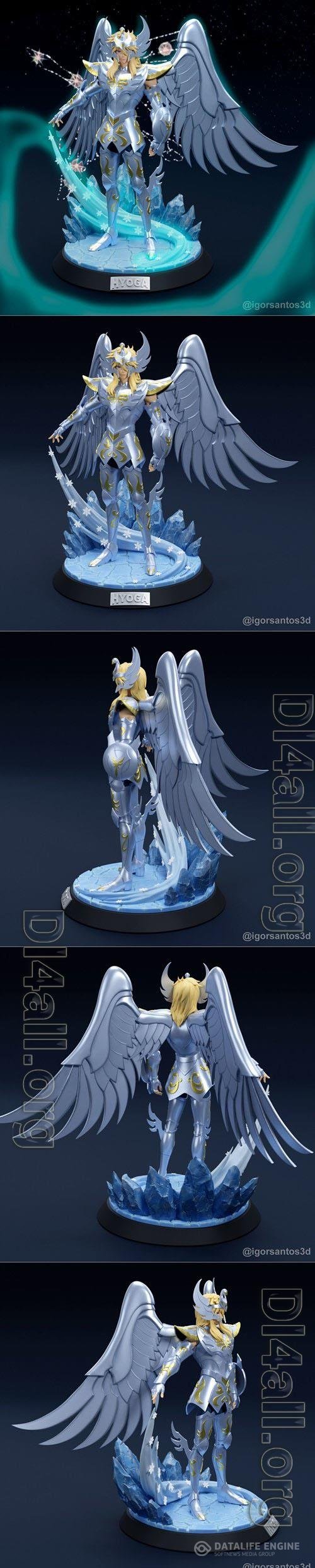 Cygnus Hyoga Divine Cloth 3D Print