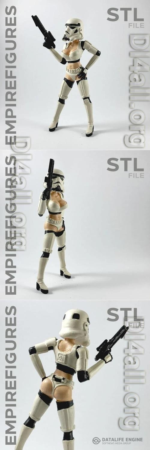 Sexy Stormtrooper B - Empire Figures 3D Print