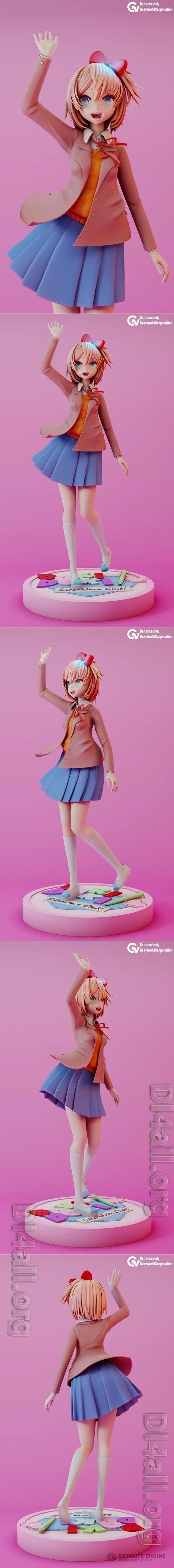 Sayori - Doki Doki Literature Club 3D Print