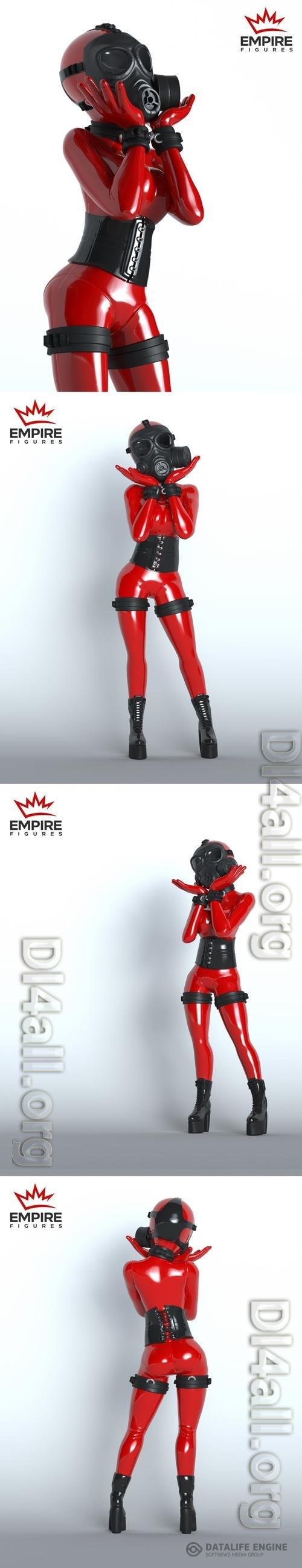 Gasmask Girl - Empire Figures 3D Print