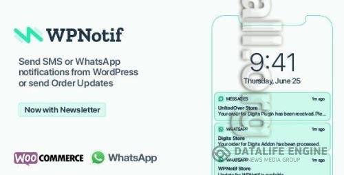CodeCanyon - WPNotif v2.8 - WordPress SMS & WhatsApp Message Notifications - 24045791 - NULLED + WPNotif Add-Ons