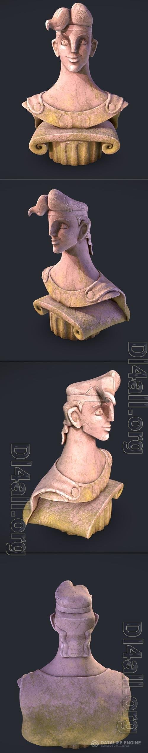 Disneys Hercules Bust 3D Print