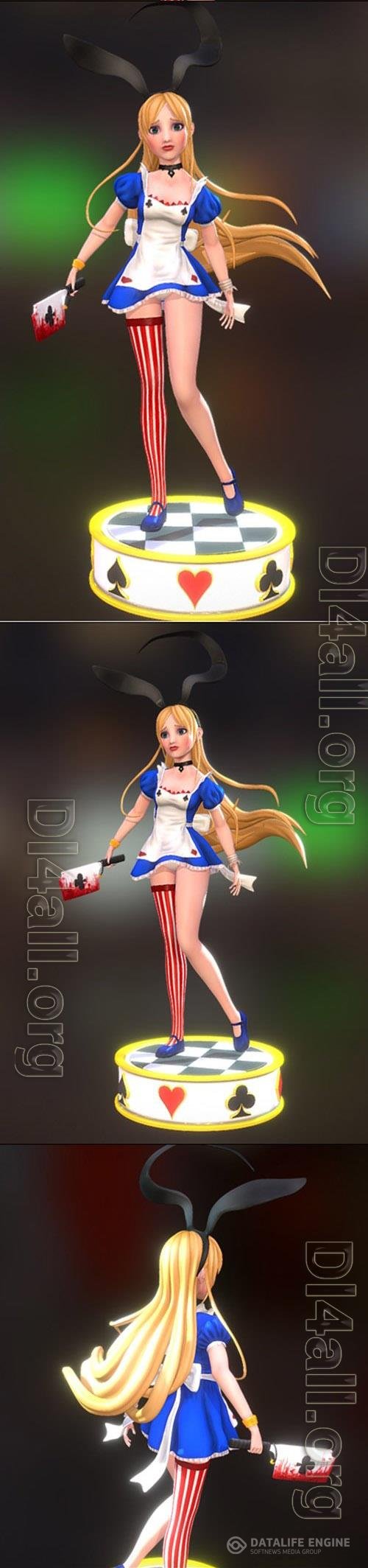 Alice In Wonderland 3D Print