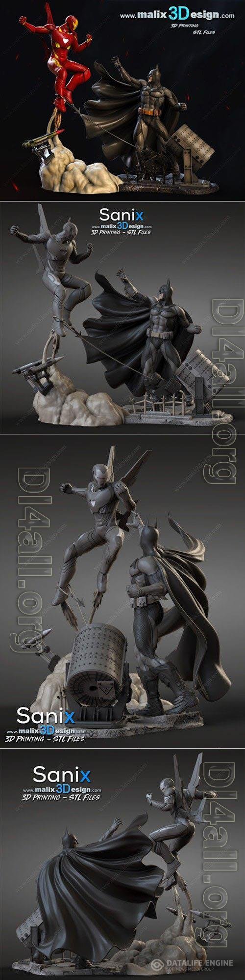 Batman vs Iron Man 3D Print