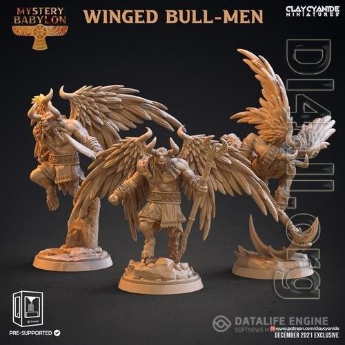 Winged Bull-Men 3D Print