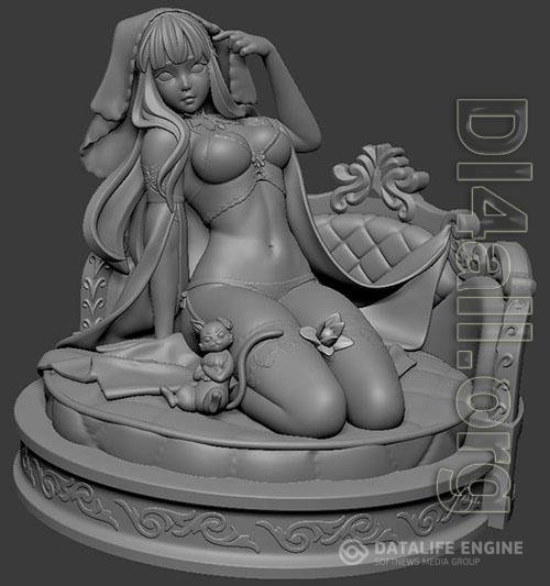 EllaArt- Re Zero Emilia 3D Print