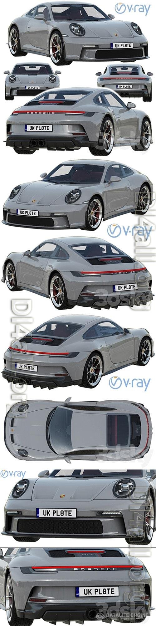 Porsche 911 GT3 Touring 2022 3D Model