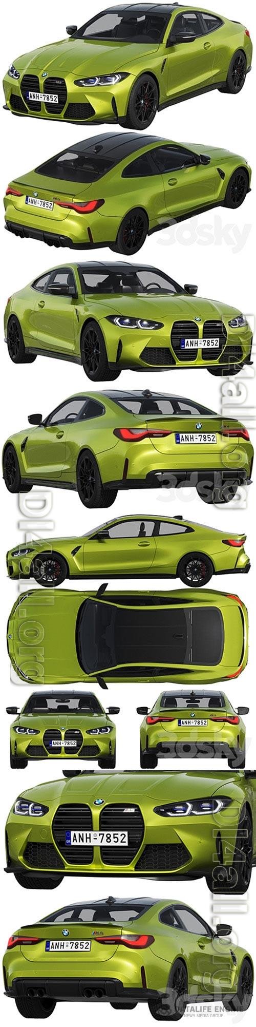 BMW M4 Competition 2021 3D Model