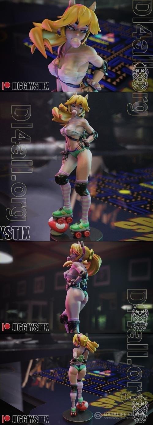 Roller Derby Peach 3D Print