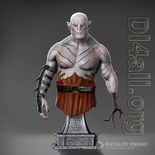 Azog Bust 3D Print