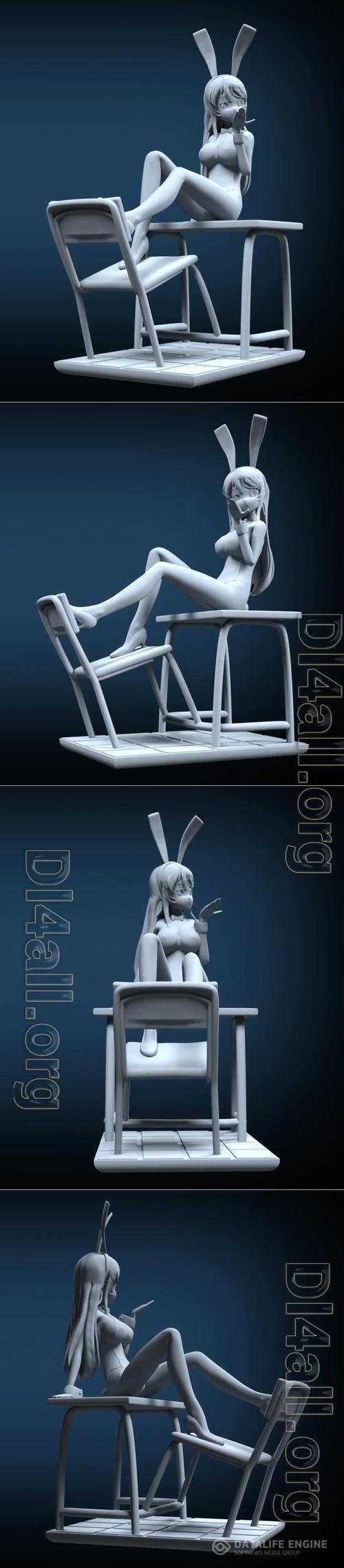 Mai Sakurajima - Rascal Does Not Dream of Bunny Girl Senpai 3D Print