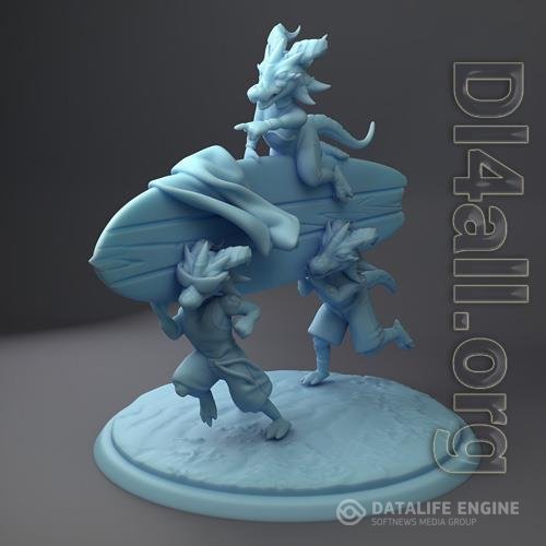 Kobold Surfers 3D Print