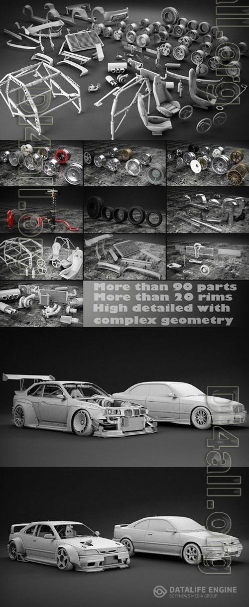 Tune Your Car Kit 3D Model