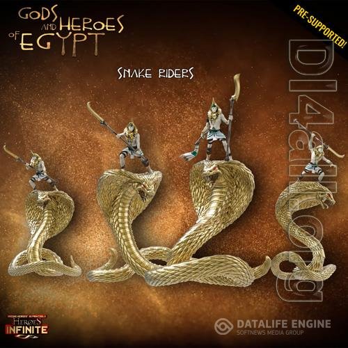 Heroes Infinite Gods and Heroes of Egypt Snake Riders 3D Print