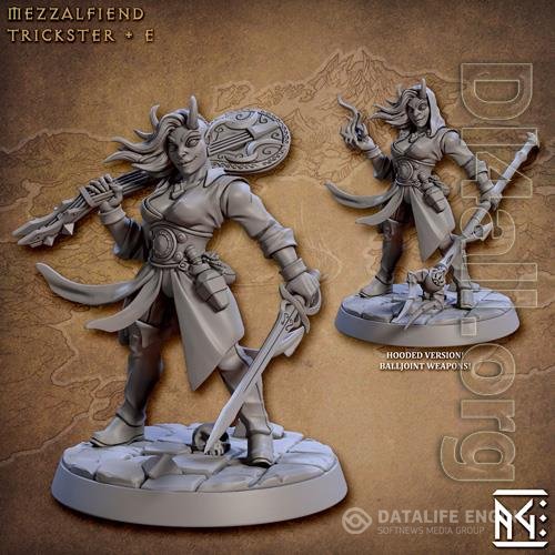 Mezzalfiend Trickster Female Bard 3D Print