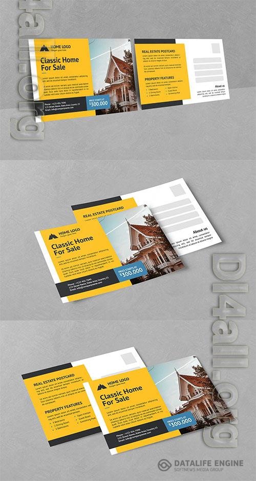 Creative Design Real Estate Postcard PSD Templates Psd