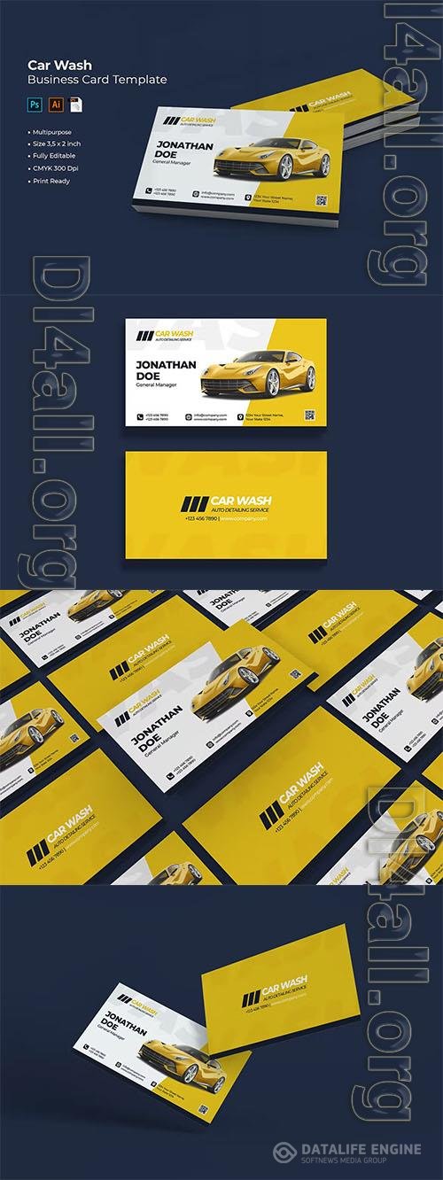 Car Wash Business Card Psd