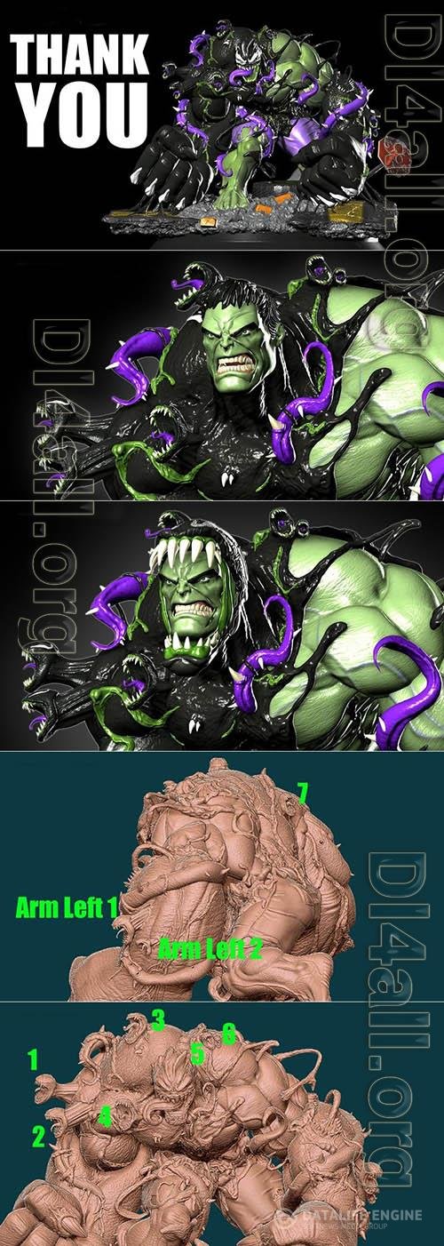 Venomized Hulk 3D Print