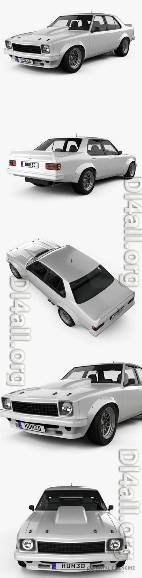 Holden Torana 4-door Race Car 1977 3D Model