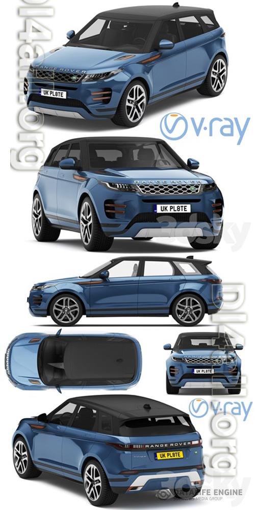 Land Rover Range Rover Evoque R-dynamic 2019 3D Model