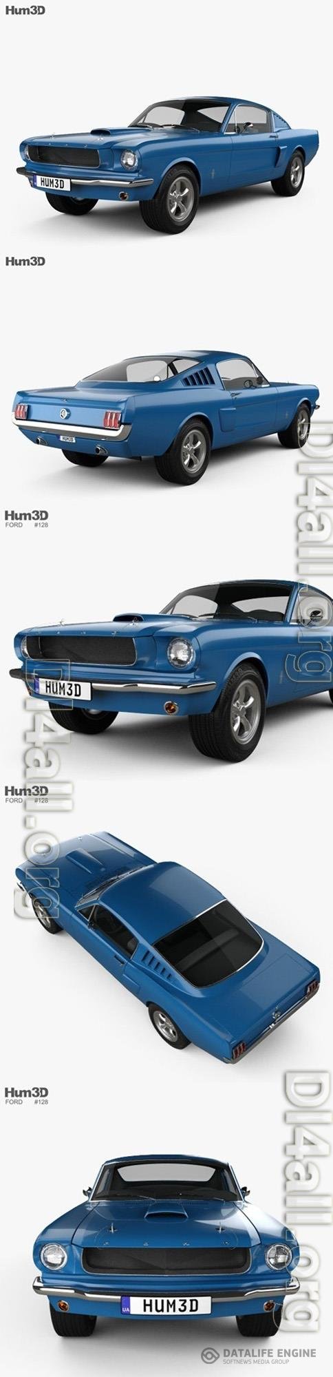 Ford Mustang Fastback 1965 3D Model